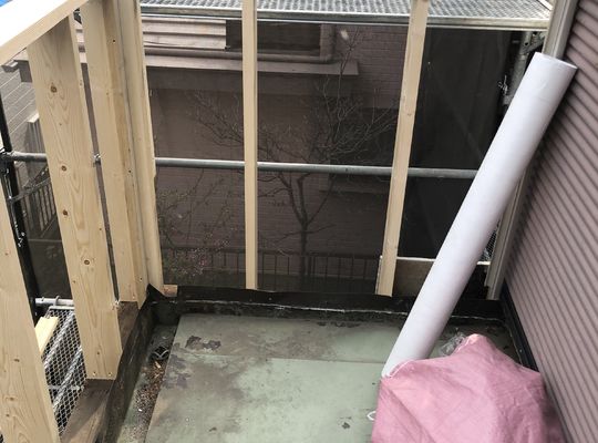 新規ベランダ下地